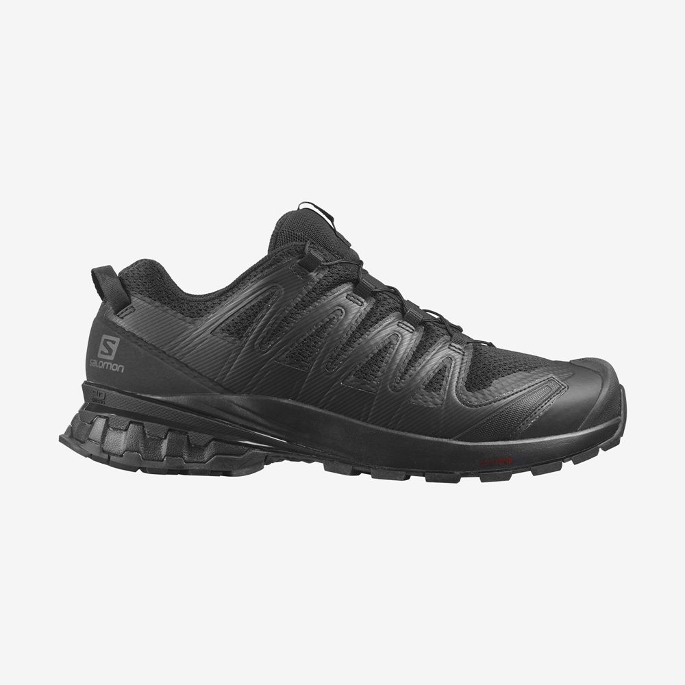 SALOMON UK XA PRO 3D V8 WIDE - Mens Trail Running Shoes Black,EGDJ17562